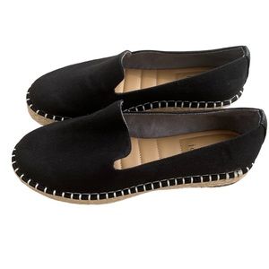 Joie women’s black Cara Canvas Espadrille casual Slip On Shoes size 8.5 NWOT